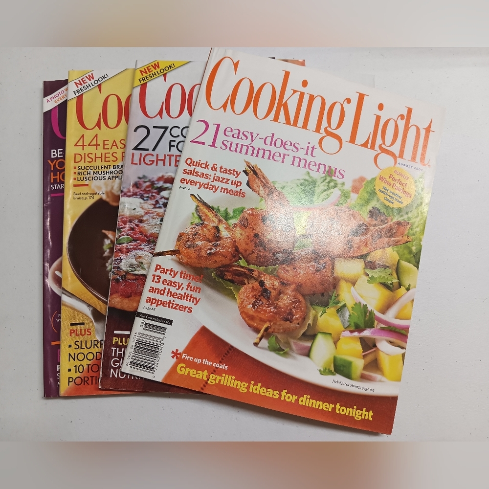Cooking Light Magazine Bundle - Vibrant Covers